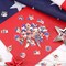 110Pcs Independence Day Charms, Patriotic Charms 4th of July Red White Blue Charm American Flag Charm for Bracelets Necklaces Earrings Making